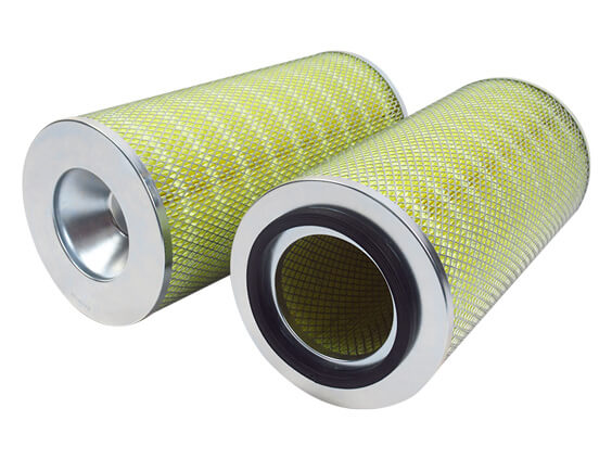 Yellow Paper Dust Air Filter Cartridge 186x378