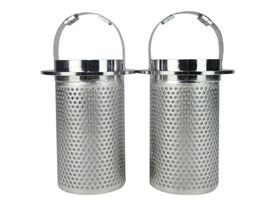 Huahang Custom SS Basket Filter 98x140x257