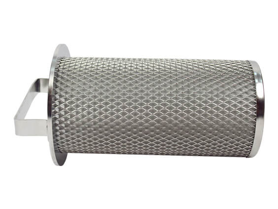 200 Mesh Stainless Steel Basket Oil Filter Element 145x270