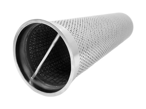 Custom Stainless Steel Basket Filter Element 183x650
