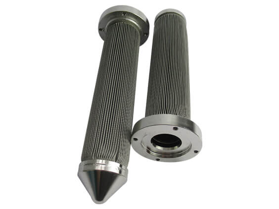 Stainless Candle Polymer Melt Oil Filter Element