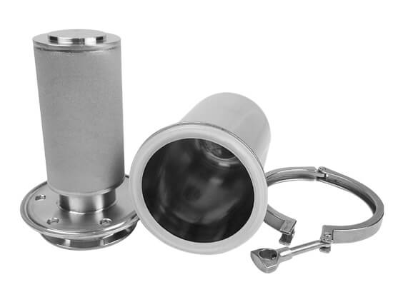 5μm 316L Stainless Steel Sintered Powder Filter Element 70x152