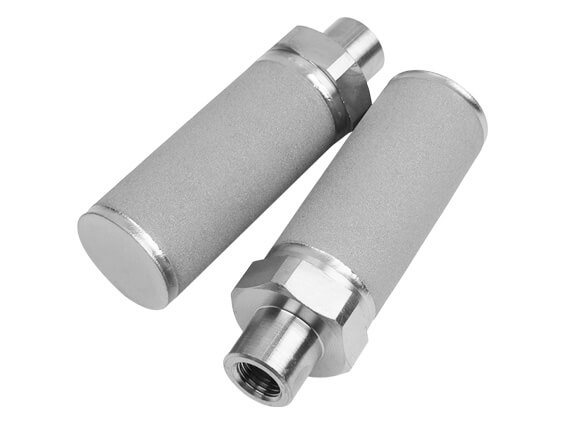 M12 Inner Thread Titanium Sintered Powder Filter 30x95