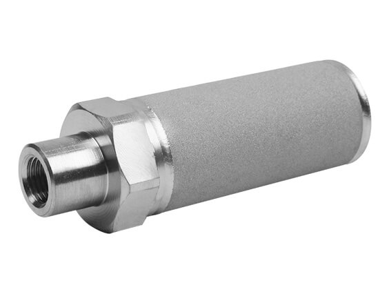 M12 Inner Thread Titanium Sintered Powder Filter 30x95